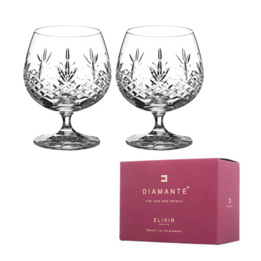 Buckingham Cognac Glasses Pair - Image 2