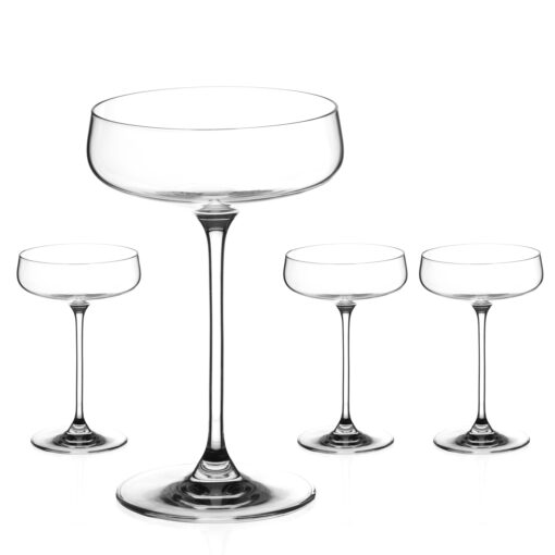 Auris Champagne Saucers - Set of 4