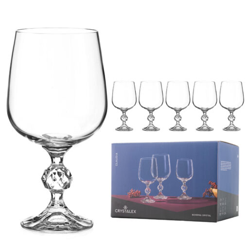 Verres à vin en cristal Claudia - Lot de 6 – Image 4