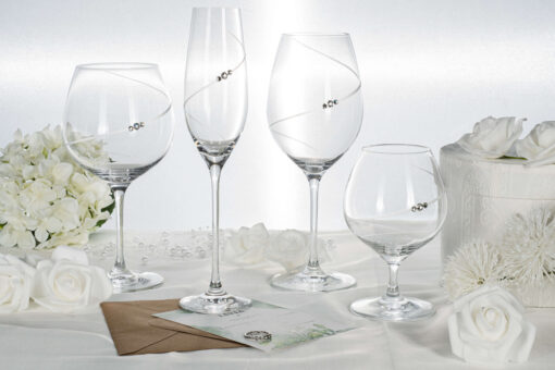 Silhouette Crystal White Wine Glasses - Set of 4 - Image 7